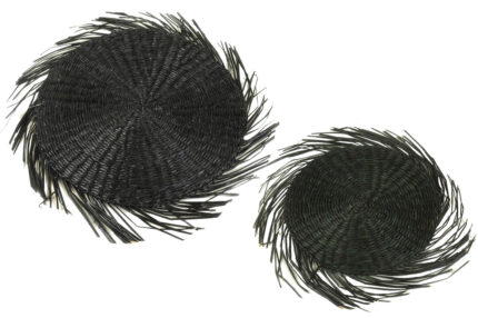 Individual Redondo Seagrass Fleco Negro