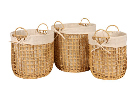 Set x 3 Canastos Sofia Natural