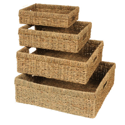 Set por Cuatro Cajas Seagrass