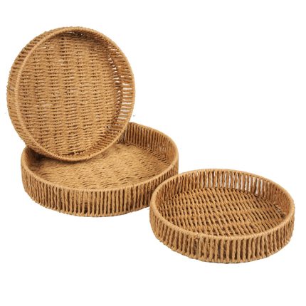 Bandejas Redondas Luca set x 3