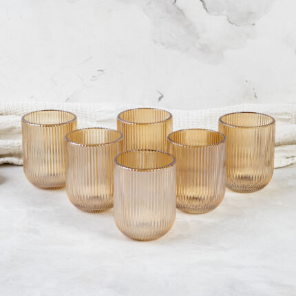 Linea de Vasos Mykonos Ambar