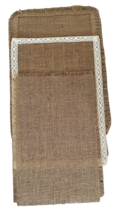 Individual Rectangular de Arpillera